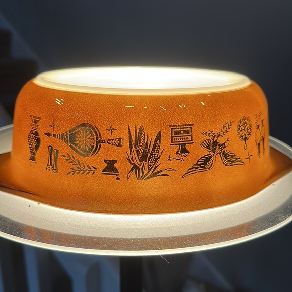 PYREX Early American 043 1.5 qt Casserole with lid - Picture 4 of 6